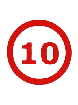 Nalepnica za vrata i sanduče broj 10